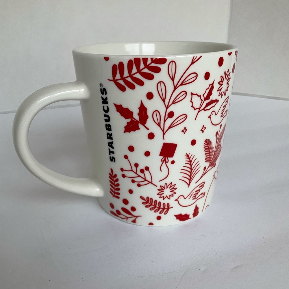 Starbucks holiday deer dove mug